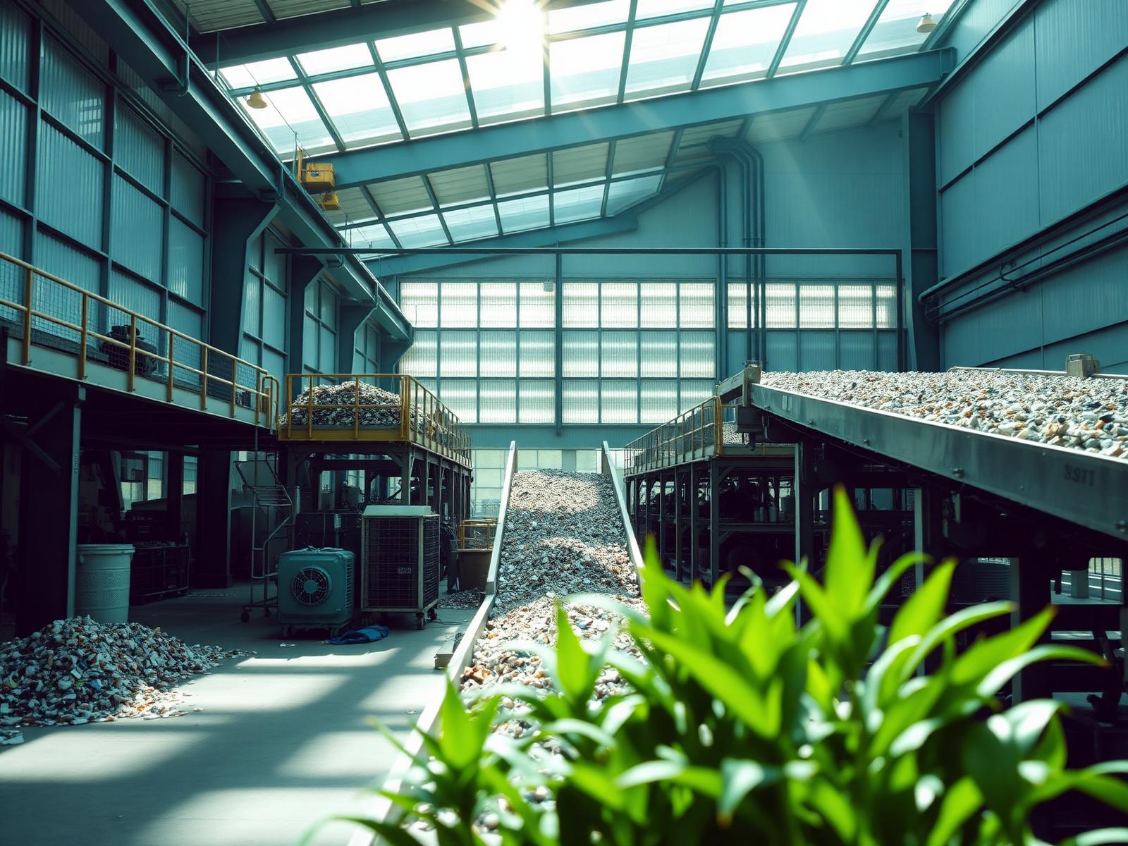 Modern recycling and resource recovery facility
